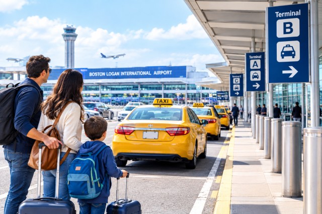 boston logan airport pickup location